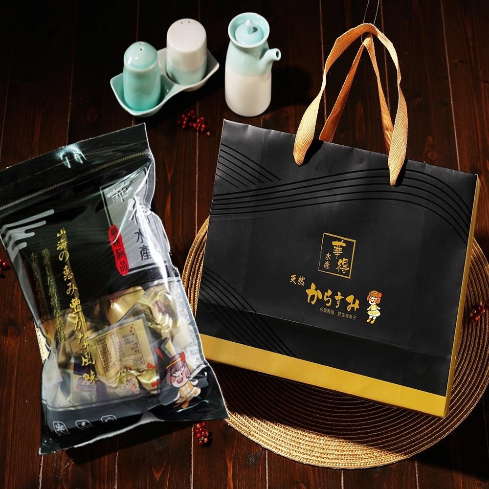 華得水產 碳烤一口包野生烏魚子禮盒(總重4兩/盒 附提袋)-細節圖6