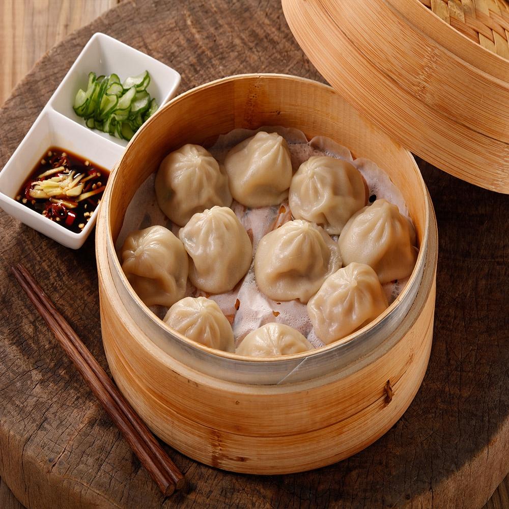 華得水產 超爆汁小籠湯包附蒸籠紙(1400克/約49-50粒/包)-細節圖2