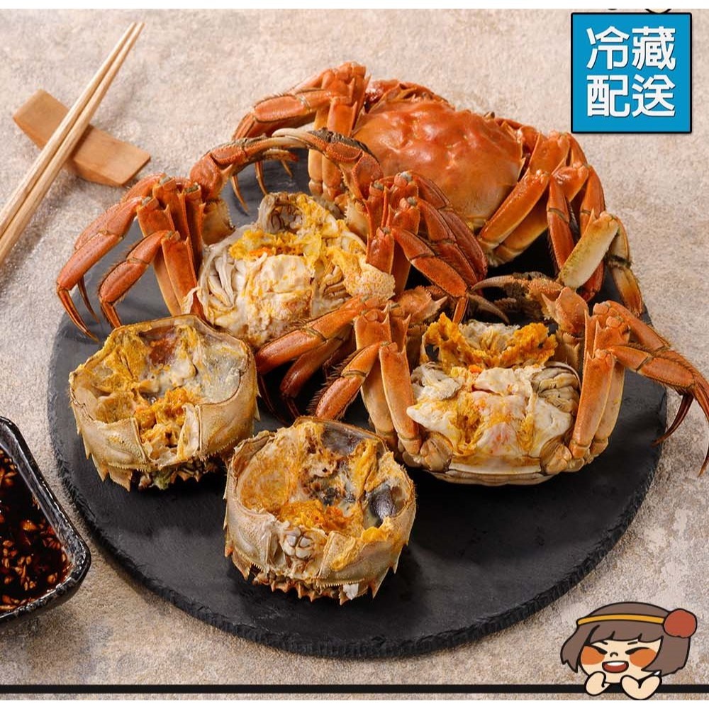 單獨下單 不可以合併*冷藏【華得水產】活蟹直送 江蘇大閘蟹(2隻_6-6.5兩/隻)-細節圖6