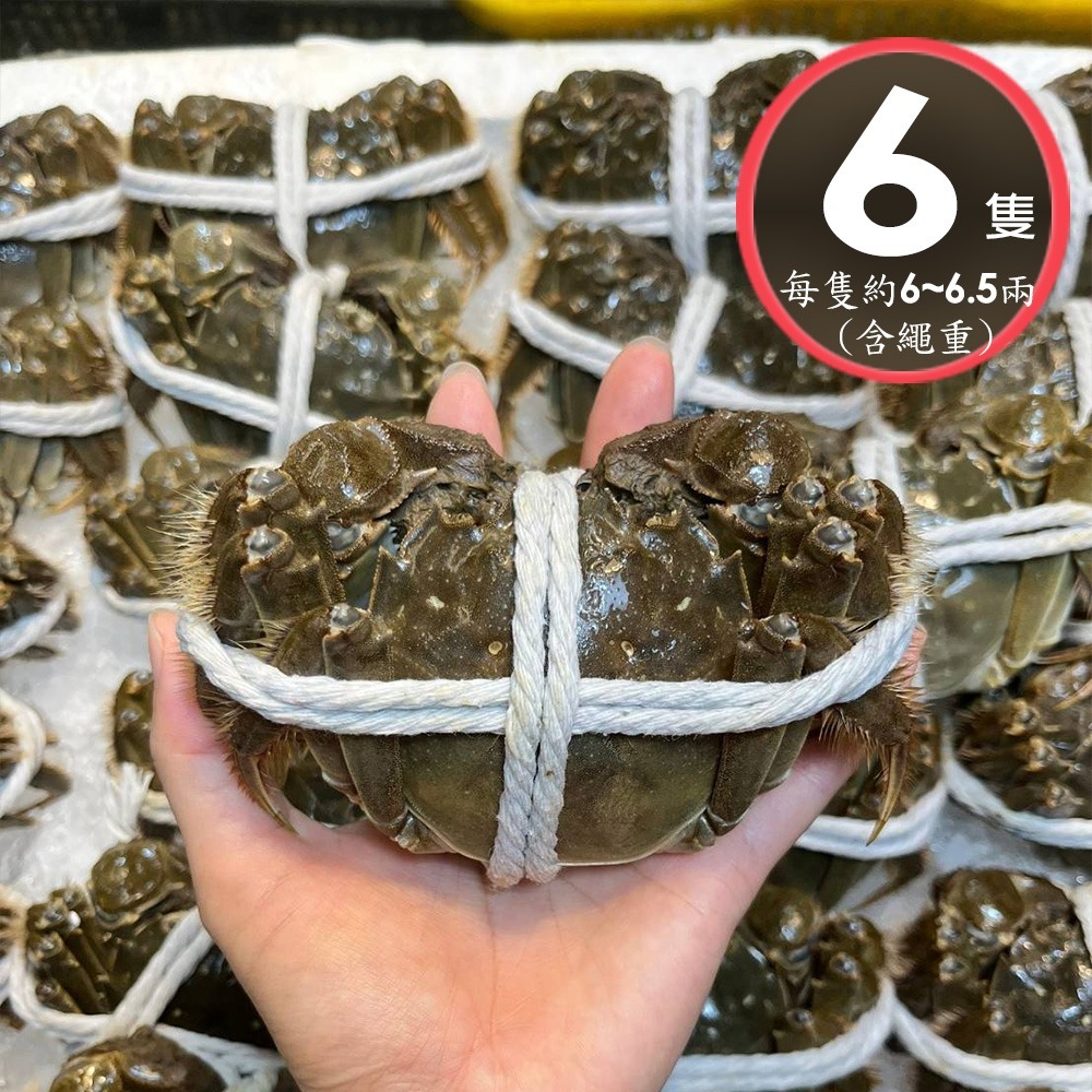 單獨下單 不可以合併*冷藏【華得水產】活蟹直送 江蘇大閘蟹(2隻_6-6.5兩/隻)-規格圖3