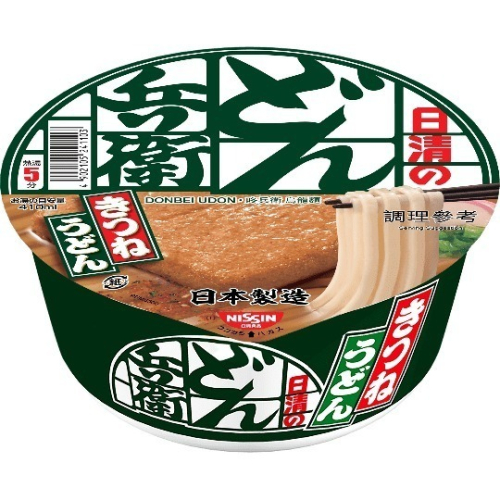 【NISSIN 日清】咚兵衛油豆腐烏龍麵(碗) (速食麵) 95gx1入/碗