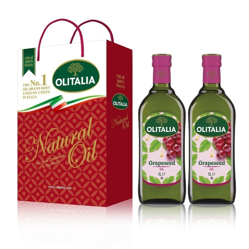 Olitalia 奧利塔葡萄籽油禮盒組(1000mlx1瓶/2瓶)