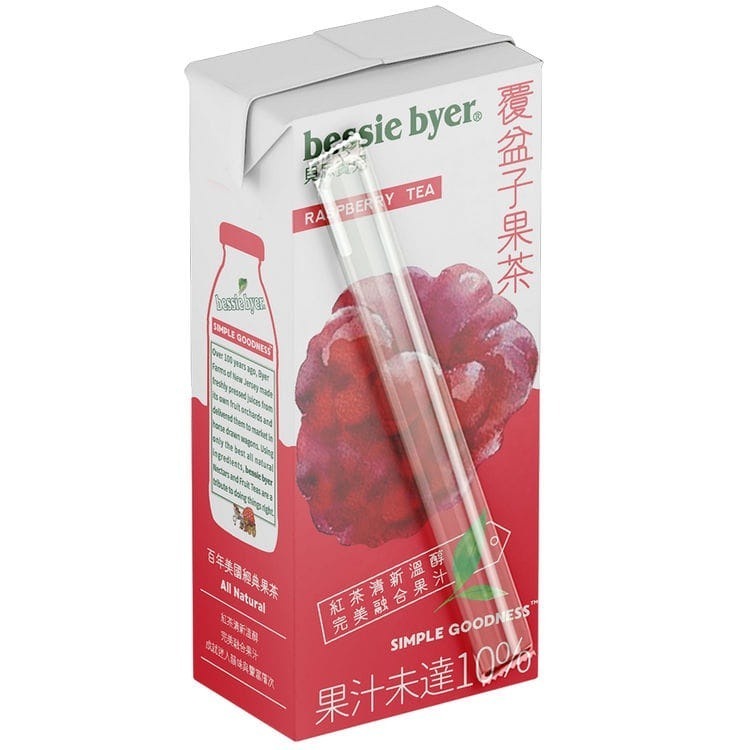 bessie byer 貝思寶兒 覆盆子果茶330ml (6入)利樂包-細節圖2