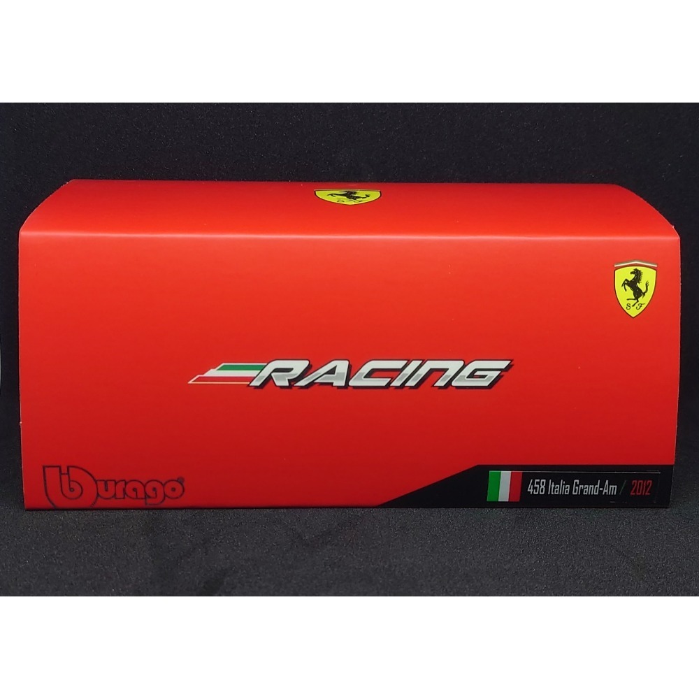 Bburago Ferrari 法拉利 458 Italia Grand-Am 2012 模型車 1/43-細節圖2