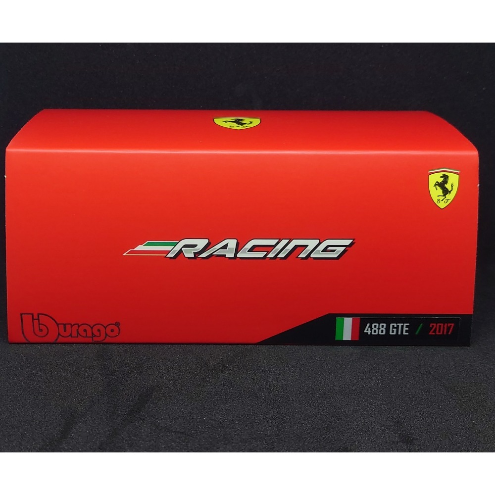 Bburago Ferrari 法拉利 488 GTE 2017 Racing 系列 模型車 1/43-細節圖2