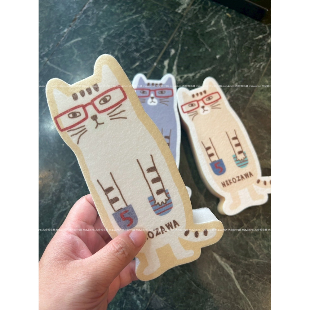 水金鈴小舖 日本 Kusuguru 眼鏡貓 菜瓜布 去水垢 廚房 浴室 閃亮菜瓜布-細節圖2