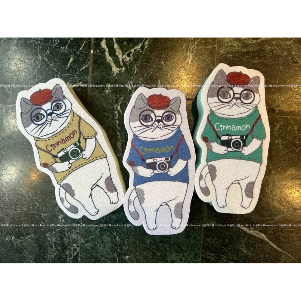 水金鈴小舖 日本 Kusuguru 眼鏡貓 菜瓜布 去水垢 廚房 浴室 閃亮菜瓜布-規格圖8