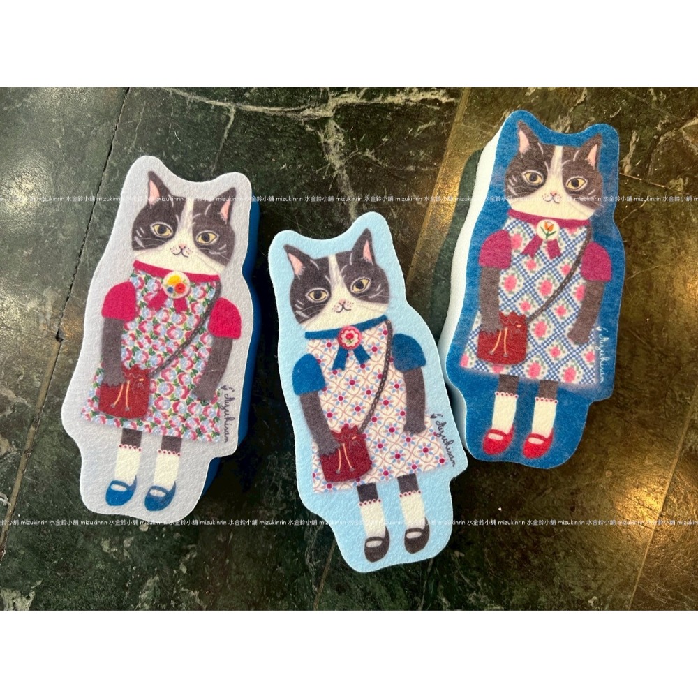 水金鈴小舖 日本 Kusuguru 眼鏡貓 菜瓜布 去水垢 廚房 浴室 閃亮菜瓜布-規格圖8