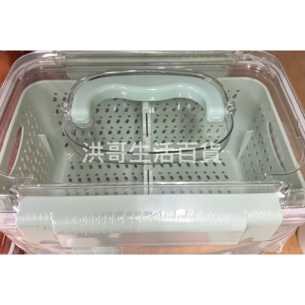 家庭元素 瀝水保鮮盒 OZ-010 雙層瀝水 保鮮盒 蔥蒜保鮮盒 蔬果收納盒 萬用盒 濾水盒-細節圖2