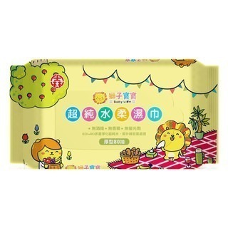 ✨幼齒小舖✨【箱出下單區】現貨 獅子寶寶濕紙巾《快速出貨》超純水厚濕紙巾 淨柔潤【台灣公司授權經銷商】含稅附發票-細節圖3