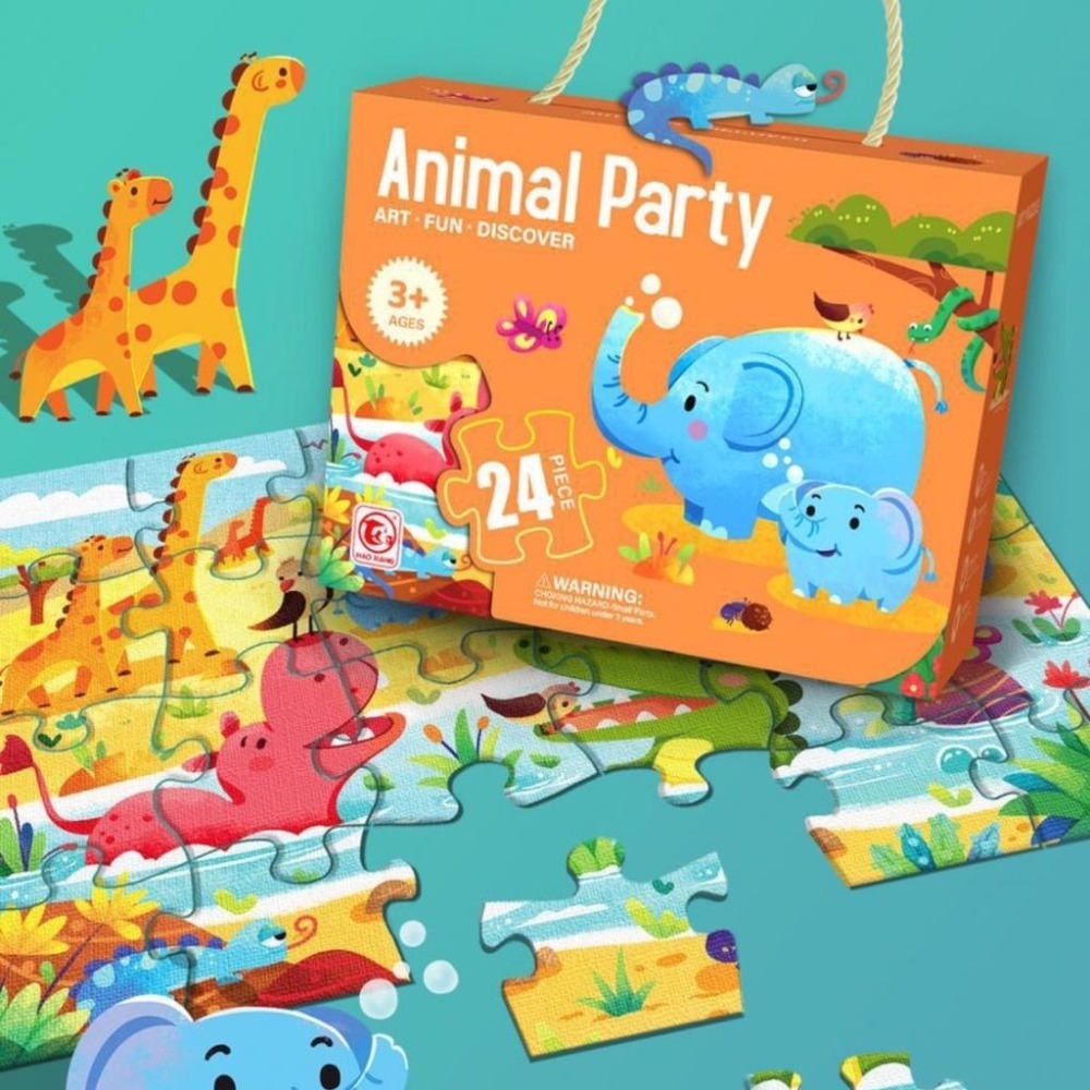 ✨幼齒小舖✨【台灣快速出貨】兒童趣味益智拼圖 24片 36片 48片 60片 72片 拼圖教具-細節圖5
