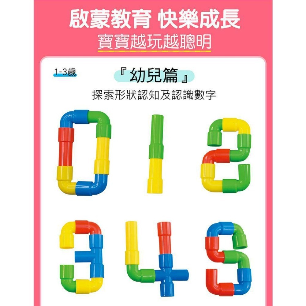 ✨幼齒小舖✨【台灣公司貨】風車 FOOD超人 立體益智彎管  創意益智雪花片-細節圖3