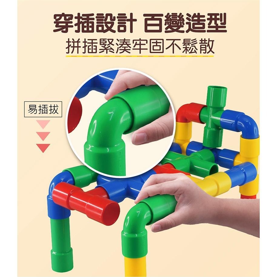 ✨幼齒小舖✨【台灣公司貨】風車 FOOD超人 立體益智彎管  創意益智雪花片-細節圖5