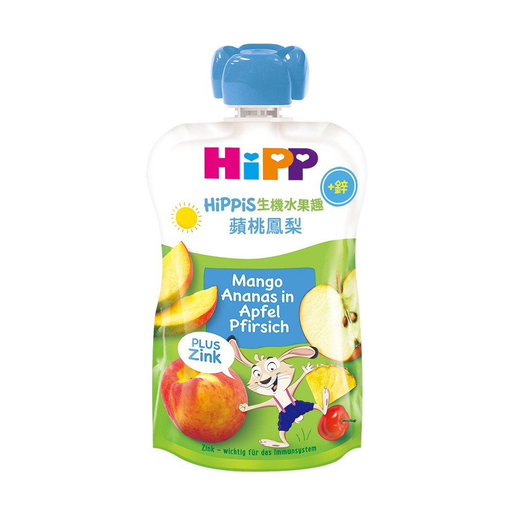 ✨幼齒小舖✨【台灣公司貨】喜寶 HIPP生機水果趣 蔬果泥  不額外添加糖 天然生機水果製成 方便帶著走的果泥-細節圖3