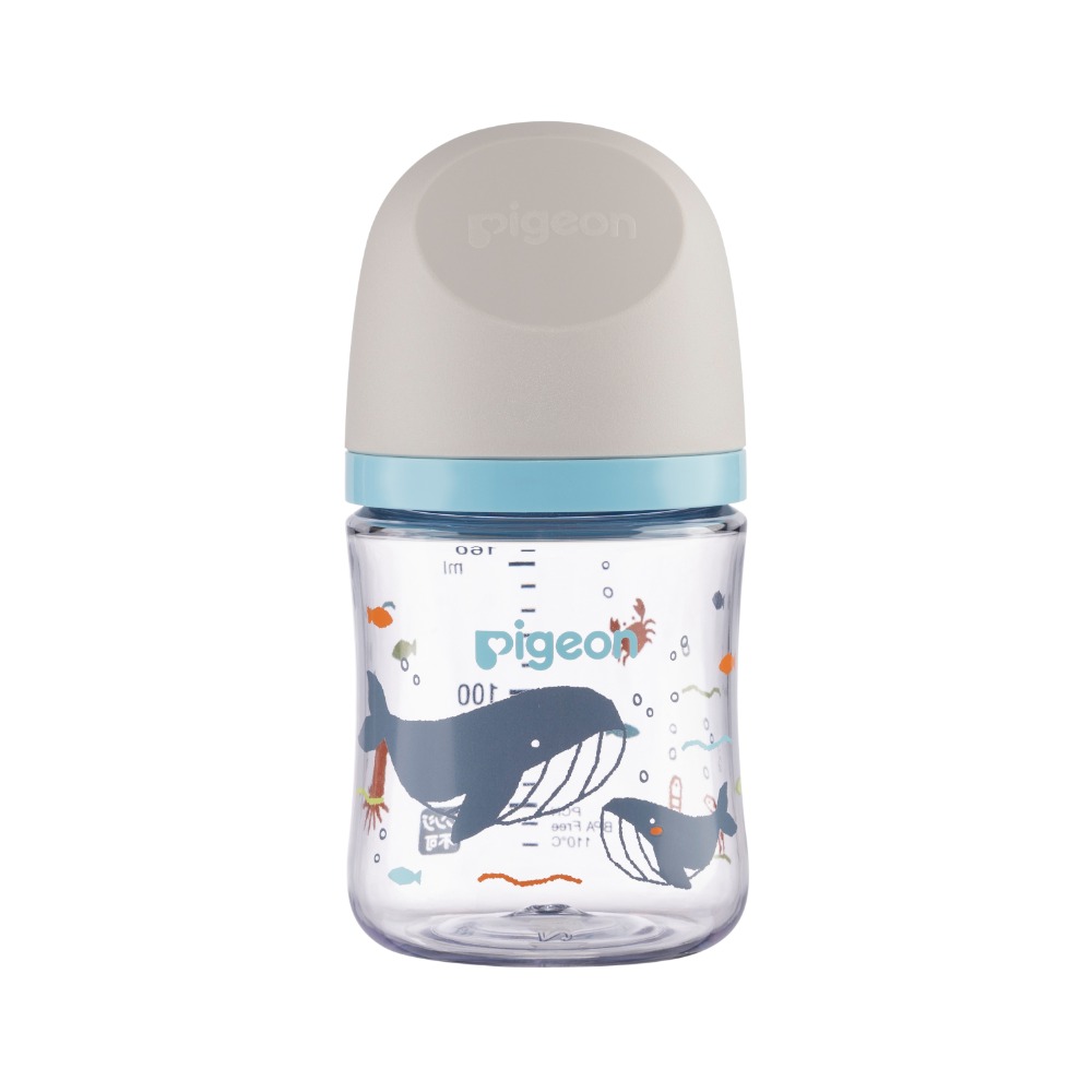✨幼齒小舖✨【台灣公司貨】日本 Pigeon 貝親 第三代寬口母乳實感奶瓶 防脹氣奶瓶 玻璃/PPSU奶瓶 160ml-規格圖11