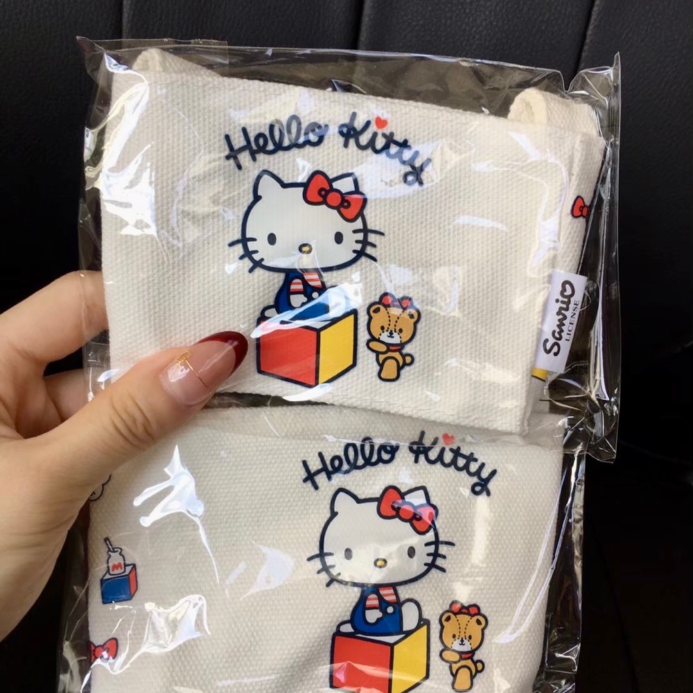 🌟現貨🐱❤️限量❤️正版授權❤️快速出貨Hello Kitty🐱✨雙面✨萌萌杯套提袋 飲料提袋🧋🥤-細節圖2