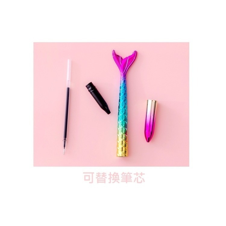 大量現貨 簡約中性筆 美人魚中性筆 卡通原子筆 美人魚水性筆 造型筆 文具｜彤夫人生活百貨-細節圖6