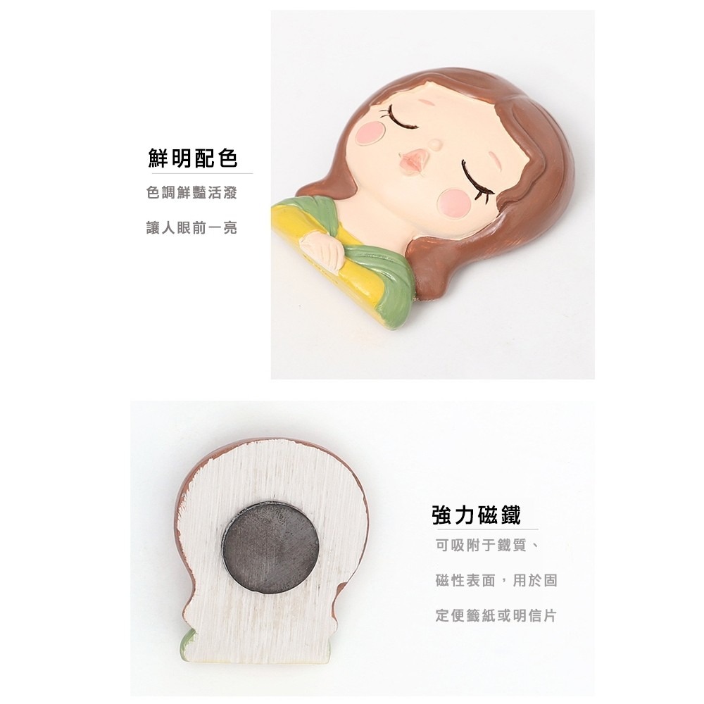 【台灣現貨】創意世界名人卡通頭像 手工彩繪 冰箱磁貼 家居裝飾 冰箱貼磁鐵 廚房 冰箱 白板磁鐵 黑板磁｜彤夫人生活百貨-細節圖2