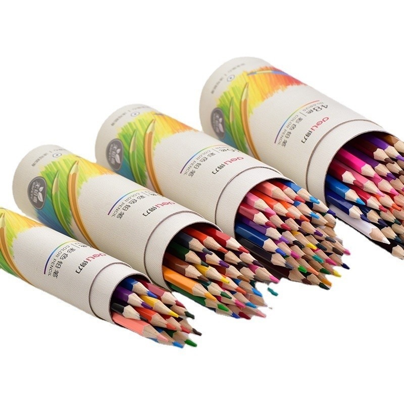 台灣現貨! 得力彩色鉛筆 色鉛筆 24色 繪畫鉛筆 手繪鉛筆 多色鉛筆 文具用品｜彤夫人生活百貨-細節圖2