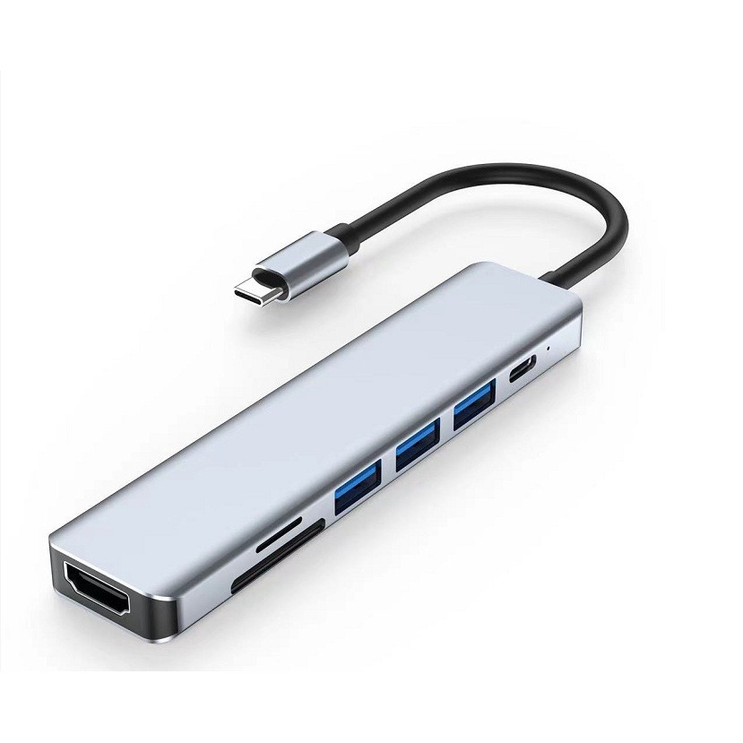 Type C 七合一 usb轉接頭 多功能 usb-c集線器 MacBook Pro 轉HDMI 轉接器 HUB 擴展器-細節圖3