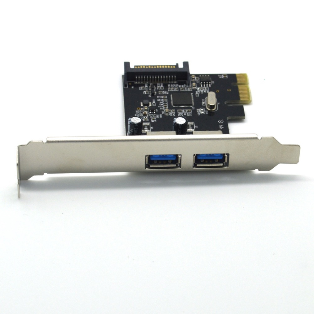 PCI-E卡 USB3.0轉接卡 轉接擴充卡 擴展卡 電腦主機插巢pci-e轉接卡 雙口 高速轉接卡 sata電源-細節圖7