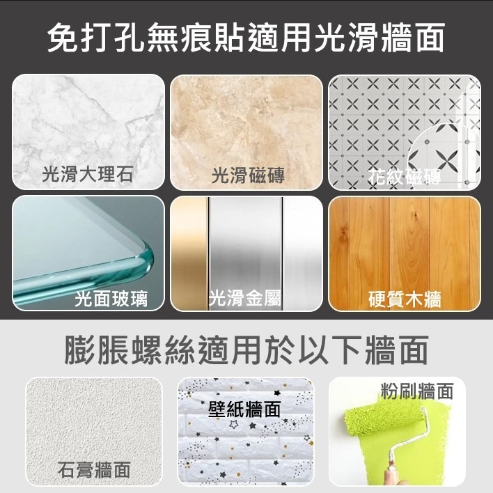 洞洞板 免釘洞洞板 無痕洞洞板 免釘孔洞洞板 白色洞洞板 小洞洞板 洞洞板配件 洞洞板置物架 洞洞板 無痕 附奈米膠加強-細節圖6