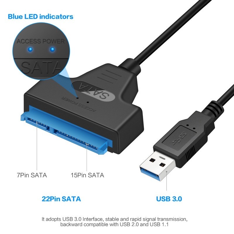 SATA硬碟轉接線 外接硬碟 usb3.0轉sata sata轉usb 2.5吋硬碟轉接 2.5＂SSD轉接線 易驅線-細節圖5