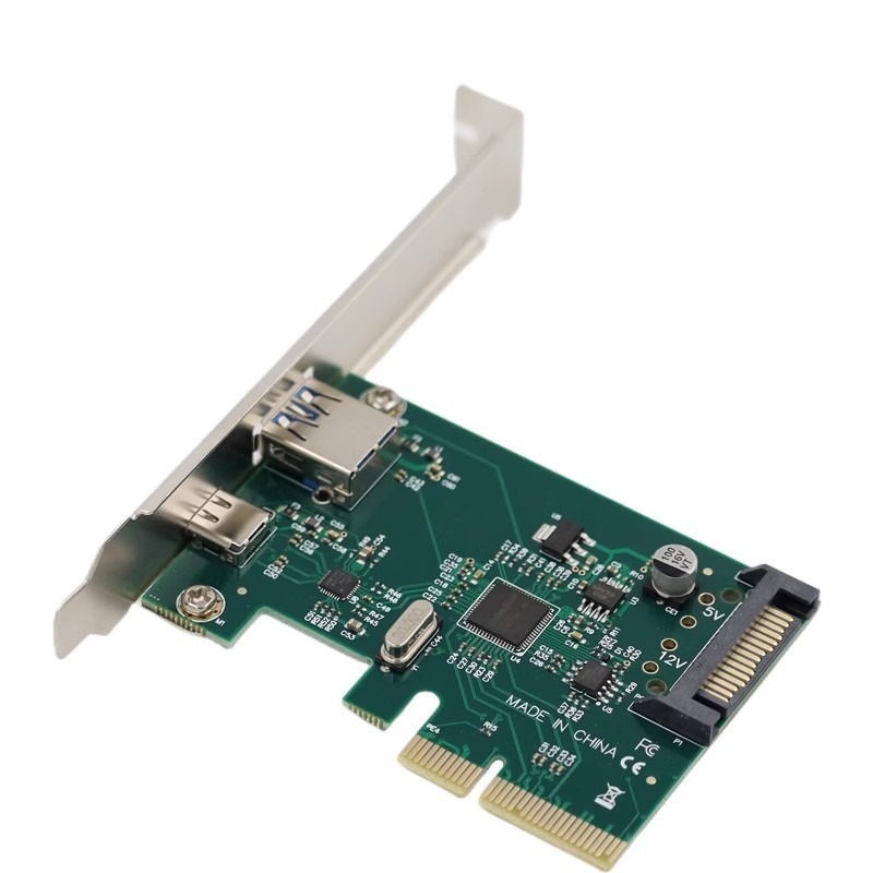 pci-e轉usb 3.1 type-c擴展卡 轉接卡 pci-e轉usb3.1 Type-c+Type-A口轉接卡-細節圖3