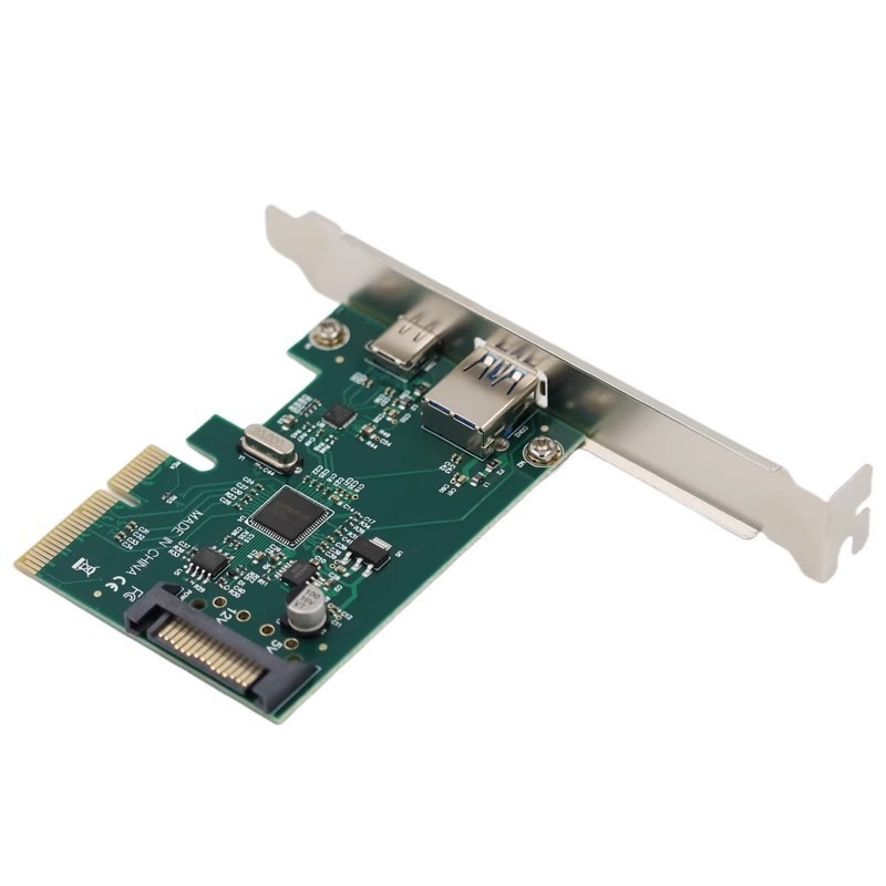 pci-e轉usb 3.1 type-c擴展卡 轉接卡 pci-e轉usb3.1 Type-c+Type-A口轉接卡-細節圖4