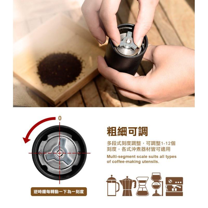 【沐湛伍零貳】(加贈豆匙) 新品 Driver 精鋼迷你磨豆機 不鏽鋼刀盤 小巧攜帶方便 露營用磨豆機 磨豆均勻 不挑豆-細節圖6