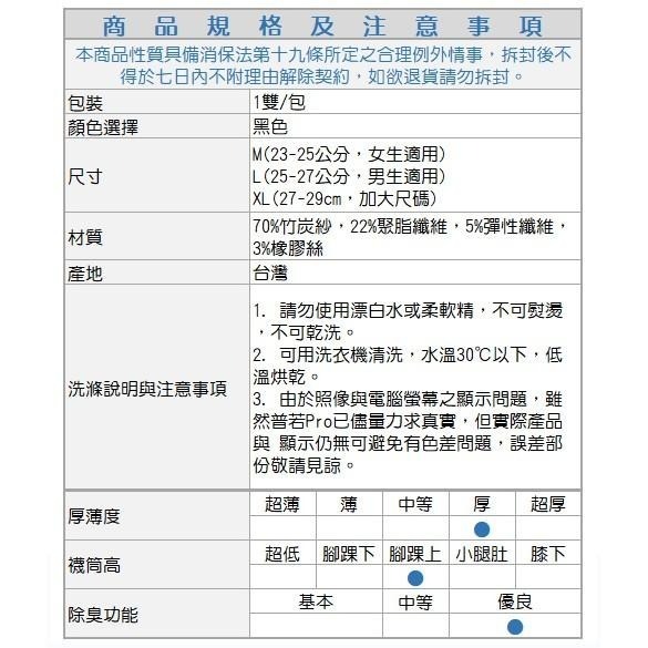 Rubymont 優品網, 運動襪, 第三代竹炭抗菌除臭無痕氣墊毛巾底 款(有加大尺碼)-細節圖8