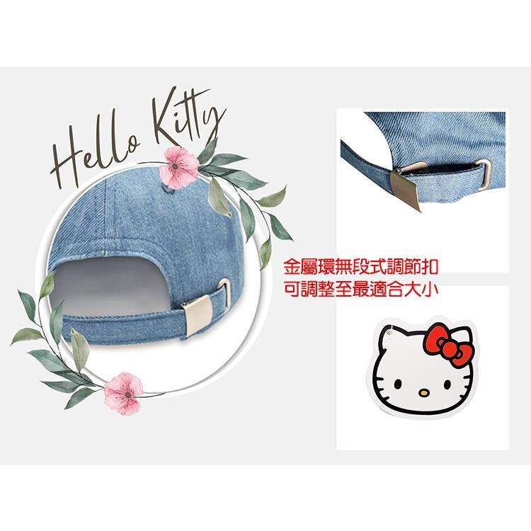 Hello Kitty 凱蒂貓, 親子棒球帽, Hello Kitty字樣牛仔藍色 款-細節圖5