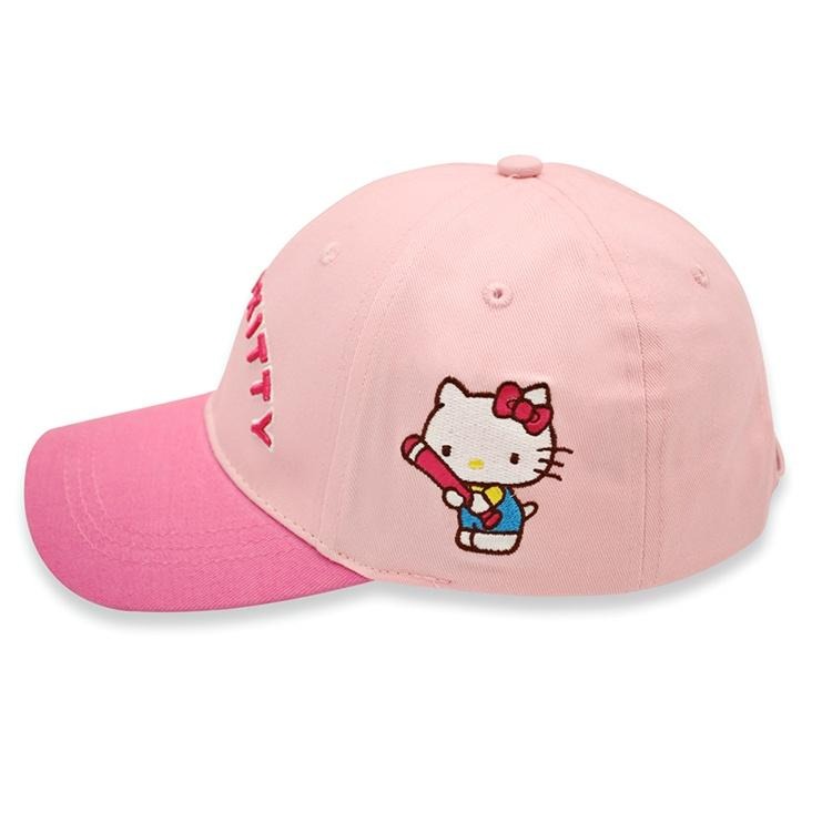 Hello Kitty 凱蒂貓, 親子棒球帽, Hello Kitty字樣粉紅色 款-細節圖2