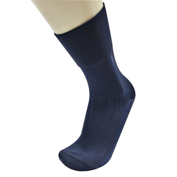 Roberta di Camerino 諾貝達, 紳士襪/西裝襪, 寬口絲光棉logo刺繡素色細緻花紋 款-細節圖2