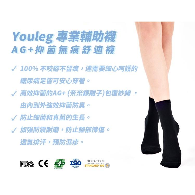 [預購] 樂迅 YOULEG,短襪/休閒襪, 奈米銀AG+強力抑菌除臭無痕襪口毛巾底 款-細節圖4