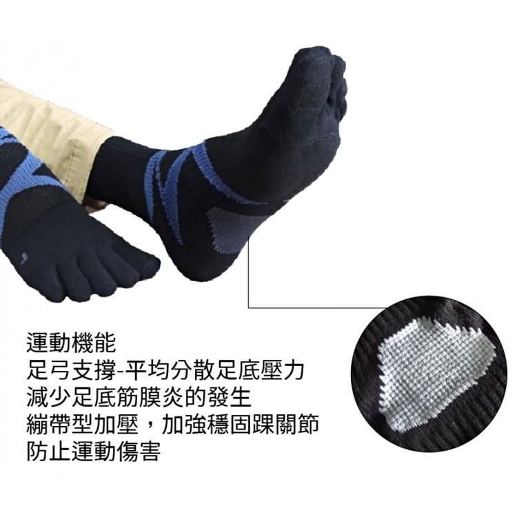 本之豐, MIT 五趾襪, 繃帶抗菌消臭腳趾無縫縫合運動 款-細節圖6
