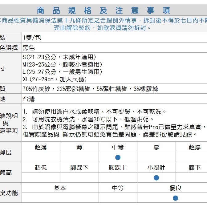 Rubymont 優品網 第三代竹炭除臭無痕紳士襪/西裝襪-細節圖7