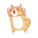 FujiNeko｜貓咪靜電Ｒ膠貼紙-規格圖7
