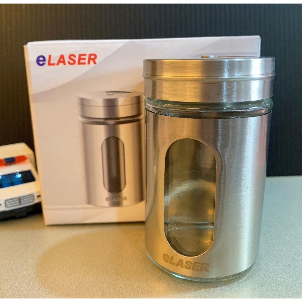 ★麥古★不鏽鋼玻璃旋轉調味罐 不锈鋼 玻璃調味罐 調味瓶 佐料罐(90ml)-細節圖2