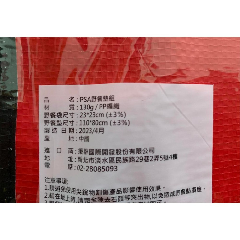 ★麥古★PSA野餐墊組 野餐 露營 登山 野餐墊 戶外休閒 格紋-細節圖3
