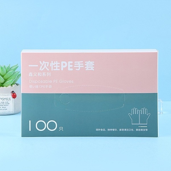 (200入裝)一次性加厚手套 防髒手塑膠手套 食品餐飲手套 廚房清潔手套 加厚塑膠手套 小龍蝦手套-細節圖6