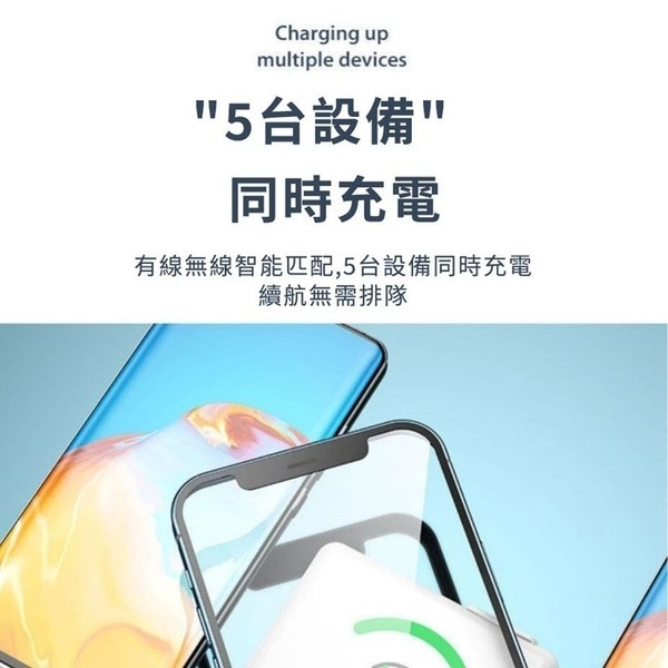 7代快充行動電源 MagSafe磁吸 磁吸無線充 行動電源 插座行動電源 自帶線 充電器 手機無線磁吸充電-細節圖5