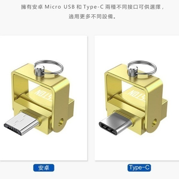 金屬旋轉OTG讀卡機 Type-C安卓Micro USB手機平板 TF卡SD卡轉接 Mac Book 讀卡機-細節圖3