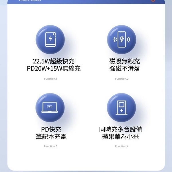 工程師等級磁吸無線行動電源 20000mah 電壓數值顯示大容量超薄小巧便攜PD快充20w適用於蘋果/安卓-細節圖3