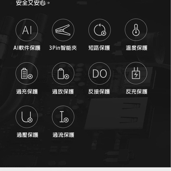 【Love Shop】小米旗下 70邁汽車應急啟動電源 大容量電瓶夾/照明手機充電/汽車行動電源-細節圖6