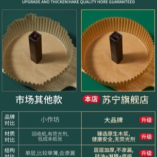 50入 20cm烘焙紙盤 氣炸鍋烘焙紙 20cm/ 矽油紙盤 氣炸鍋專用紙 烘焙紙 紙盤 隔油紙 圓形烘焙紙-細節圖2