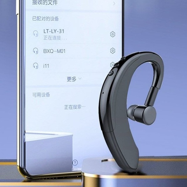 180度旋轉 藍牙耳機 耳掛式耳機 iPhone手機無線5.0左右耳通用 待機時間長 骨傳導耳機 運動式耳機-細節圖5
