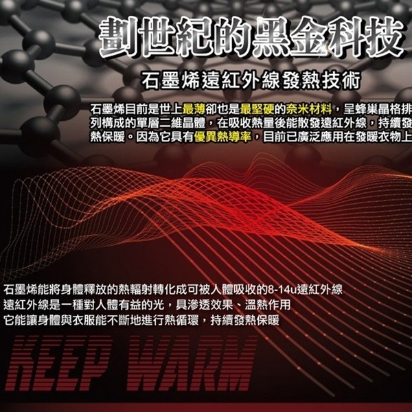 MIT台灣製 石墨烯遠紅外線發熱衣一入組(男/女款)-細節圖3