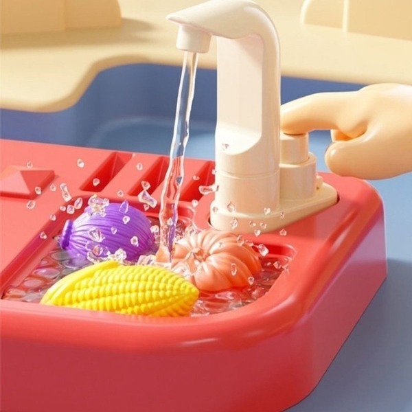 台灣賣家83cm 43件噴霧廚房玩具組 聲光模擬冒煙噴霧餐具玩具組 辨家家酒 玩具烹飪煮飯套裝-細節圖4