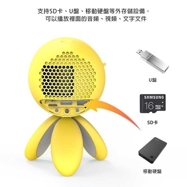 YG220無線手機迷你投影機 家用高清1080P迷你造型 家庭兒童投影機-細節圖5
